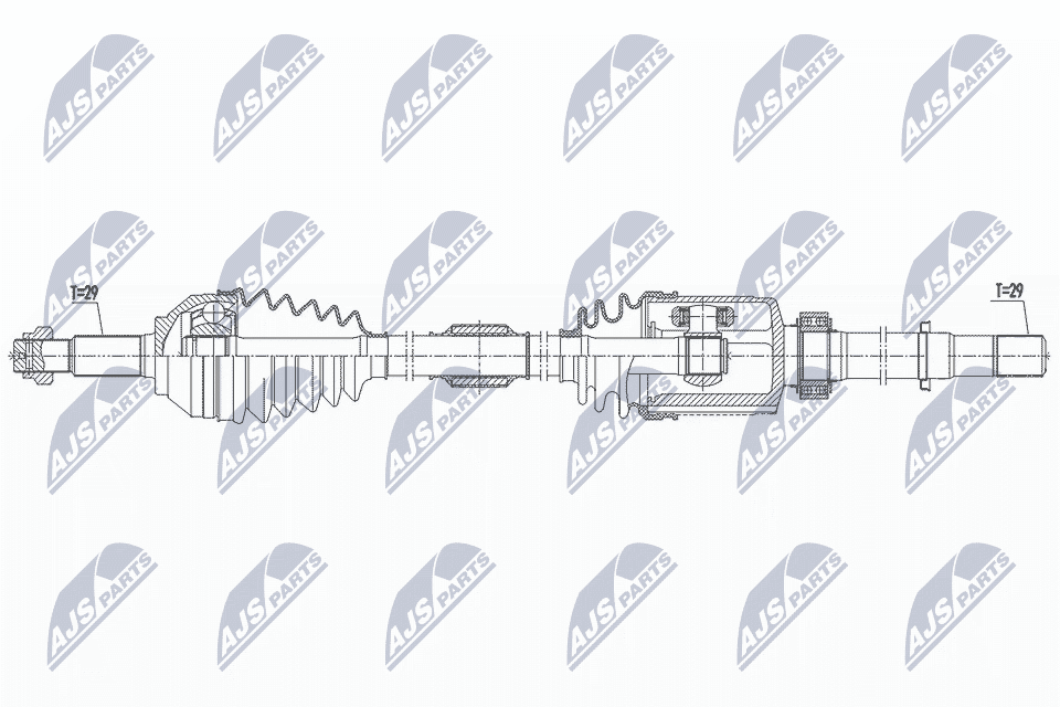 npwns130 NTY Полуось для Nissan Altima