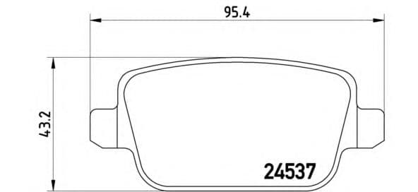 P 44 016 Brembo Гальмівні колодки для Land Rover Freelander
