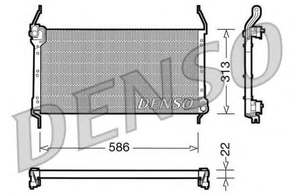 DCN09013 Denso Радиатор кондиционера