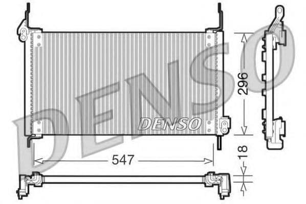 DCN09016 Denso Радиатор кондиционера