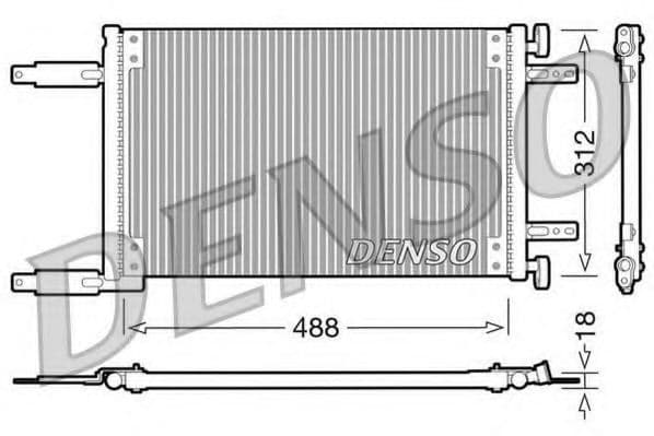 DCN09041 Denso Радиатор кондиционера