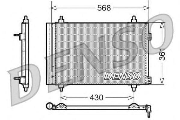 DCN07008 Denso Радіатор кондиціонера