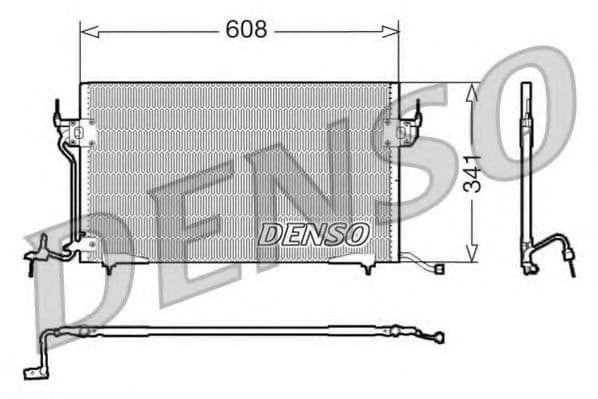DCN21010 Denso Радиатор кондиционера