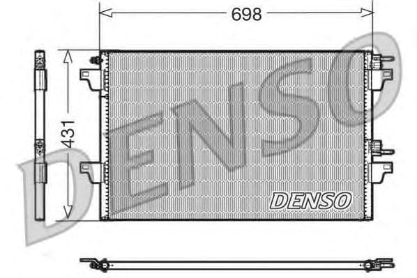 DCN23022 Denso Радиатор кондиционера для Renault Espace