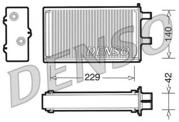 DRR13001 Denso Радиатор печки