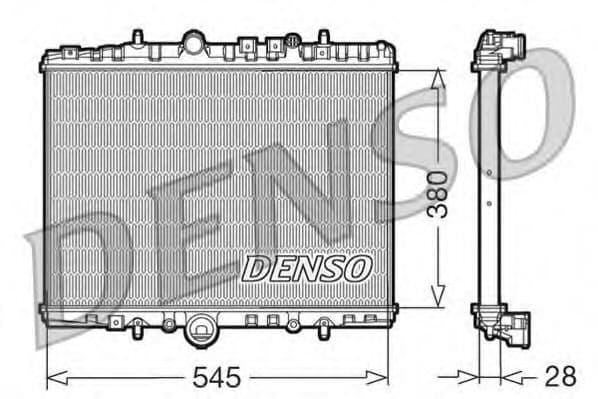DRM07056 Denso Радиатор охлаждения двигателя
