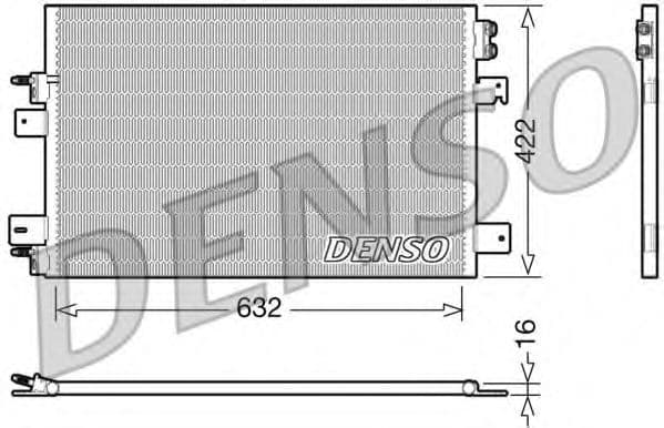 DCN06007 Denso Радіатор кондиціонера