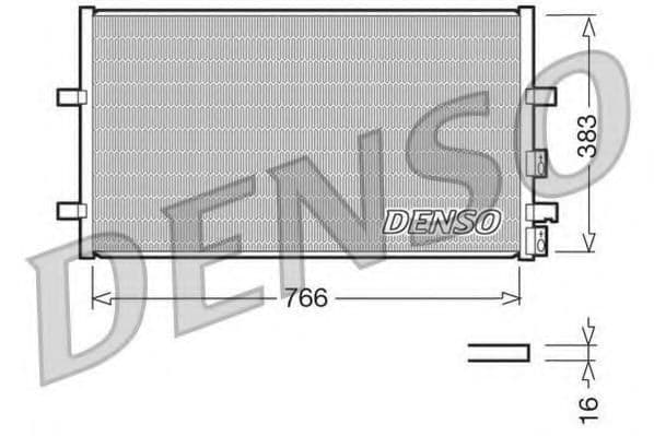 DCN10009 Denso Радиатор кондиционера