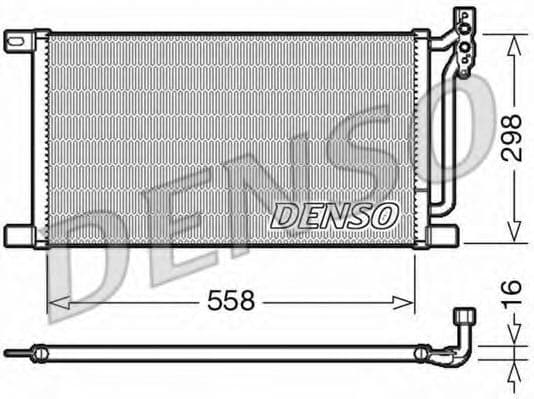 DCN05020 Denso Радіатор кондиціонера