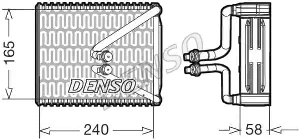 DEV09080 Denso Испаритель кондиционера