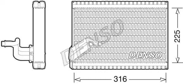 DEV21003 Denso Испаритель кондиционера
