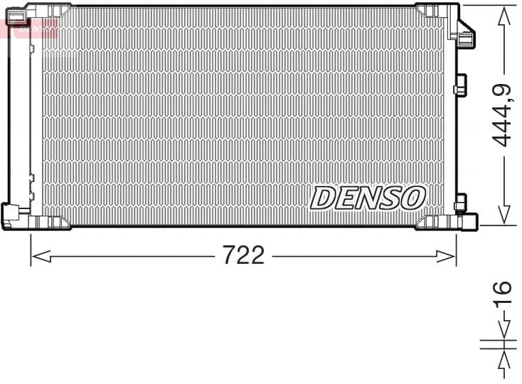 dcn51019 Denso Радіатор кондиціонера для Lexus NX