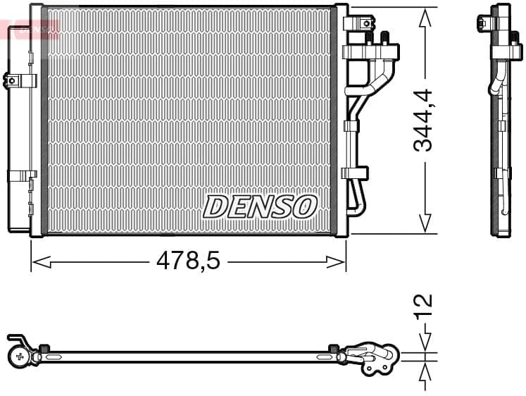 dcn43006 Denso Радіатор кондиціонера для Kia Picanto