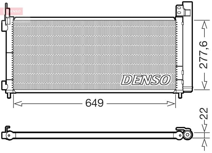 dcn51021 Denso Радиатор кондиционера для Lexus NX