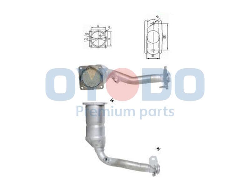 10n0036oyo Oyodo Катализатор для Peugeot 206