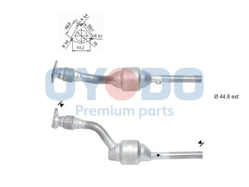 10n0099oyo Oyodo Катализатор для Renault Laguna