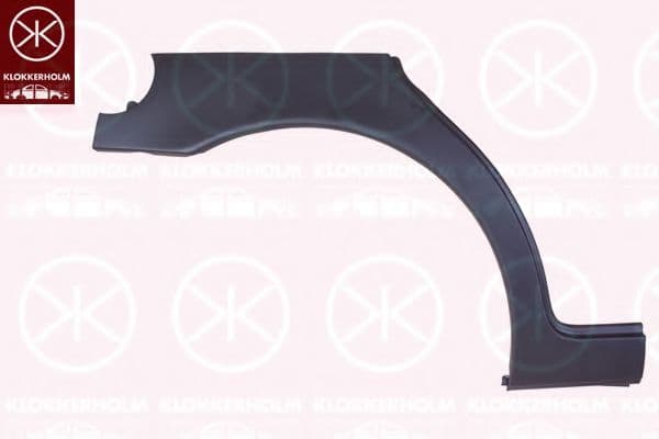 0107582 Klokkerholm Крило заднє для Alfa Romeo 156