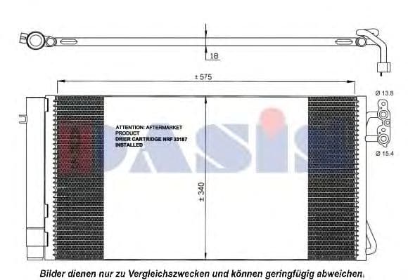 052002N Aks Dasis Радіатор кондиціонера