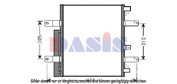 132000N Aks Dasis Радіатор кондиціонера