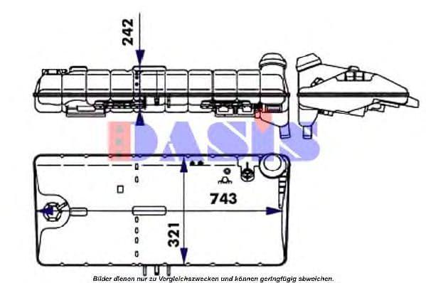 264020N Aks Dasis Бачок охолоджувальної рідини