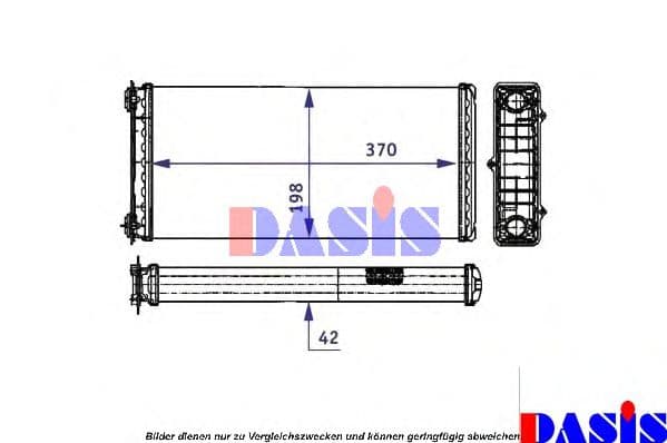 299000N Aks Dasis Радіатор пічки