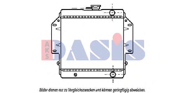320080N Aks Dasis Радіатор охолодження двигуна