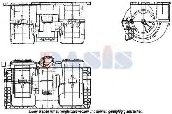 740860N Aks Dasis Вентилятор салону