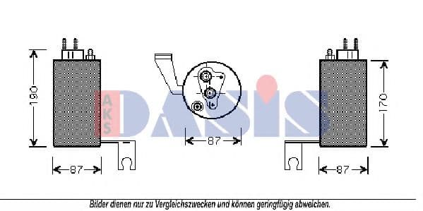 800344N Aks Dasis Осушувач кондиціонера для Chrysler PT Cruiser