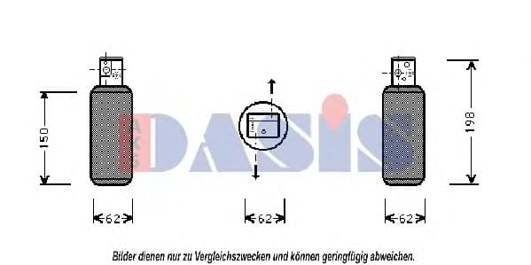 803750N Aks Dasis Осушитель кондиционера для SAAB 9-5