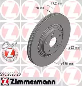 590282520 Zimmermann Гальмівний диск