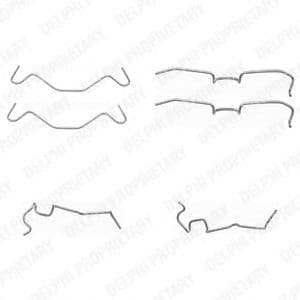 LX0402 Delphi Компоненти дискових гальмівних колодок для Daihatsu Cuore