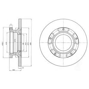 BG4008 Delphi Тормозной диск