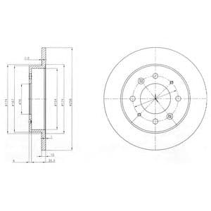 BG4017 Delphi Гальмівний диск для Kia Cerato