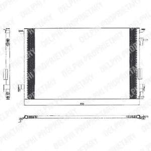 TSP0225463 Delphi Радіатор кондиціонера