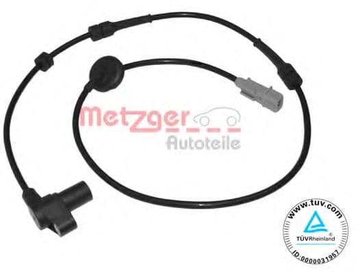 0900057 Metzger Датчик ABS для Peugeot 406