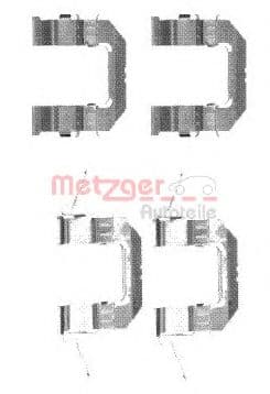 109-1722 Metzger Комплектующие дисковых тормозных колодок