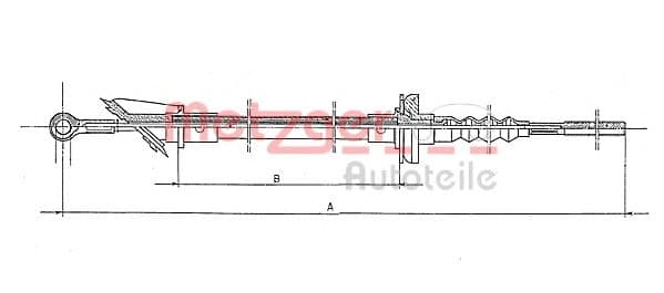 1172.1 Metzger Трос сцепления