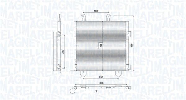 350203794000 Magneti Marelli Радіатор кондиціонера