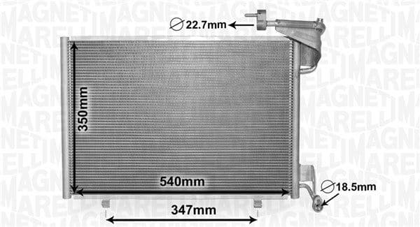 350203870000 Magneti Marelli Радіатор кондиціонера