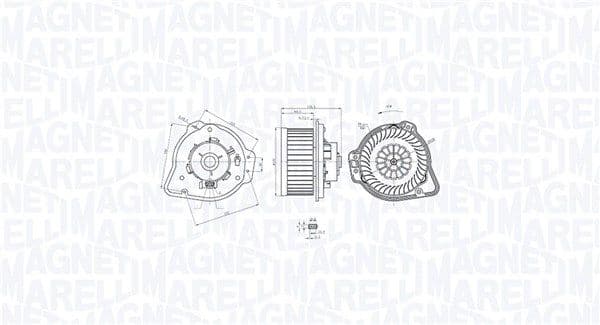 069412772010 Magneti Marelli Вентилятор салону