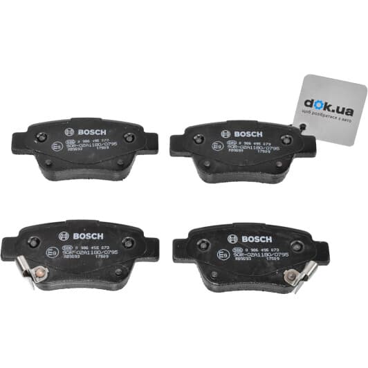 0 986 495 073 Bosch Тормозные колодки