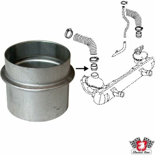 8121500100 JP Group Трубки радіатора пічки для Volkswagen Kaefer