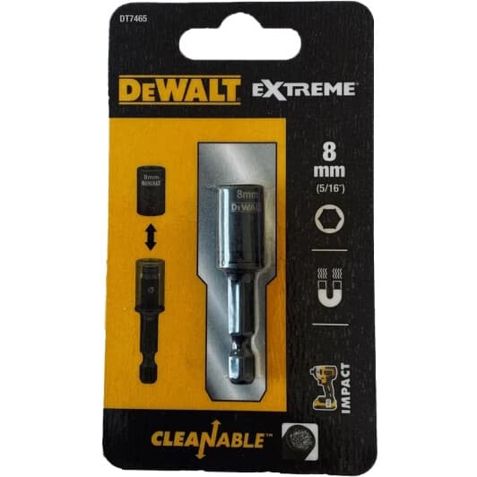 Торцева головка DeWALT DT7465 8 мм 1/4"