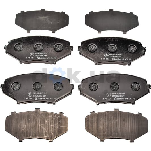 P 49 034 Brembo Тормозные колодки для Mazda RX-8