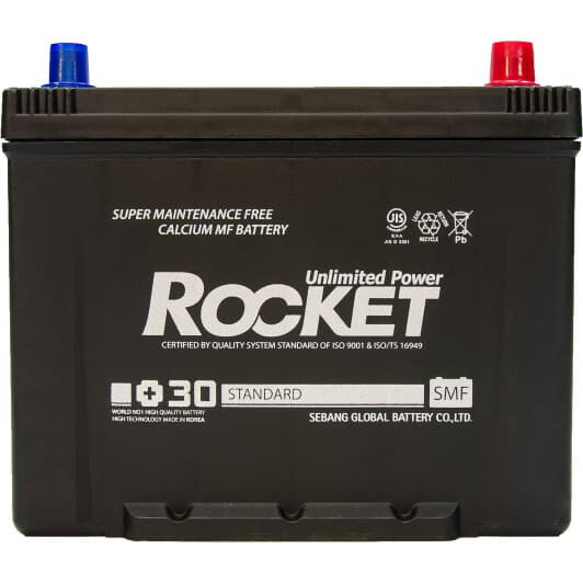 Акумулятор Rocket 6 CT-70-R Standard SMF80D26L