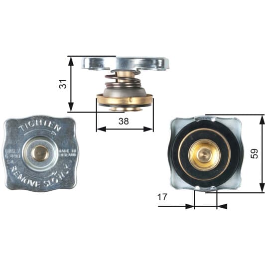 RC130 Gates Крышка радиатора