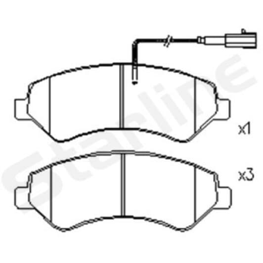 BD S846P Starline Гальмівні колодки