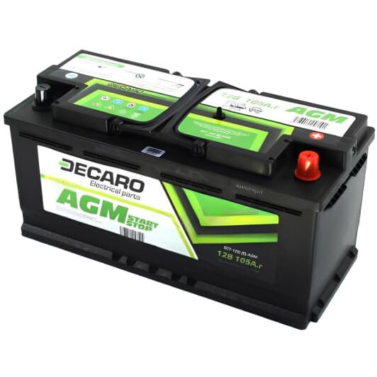 Акумулятор DECARO 6 CT-105-R AGM Start Stop 61050AGM
