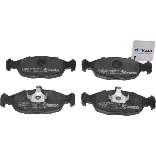 P 59 011 Brembo Тормозные колодки