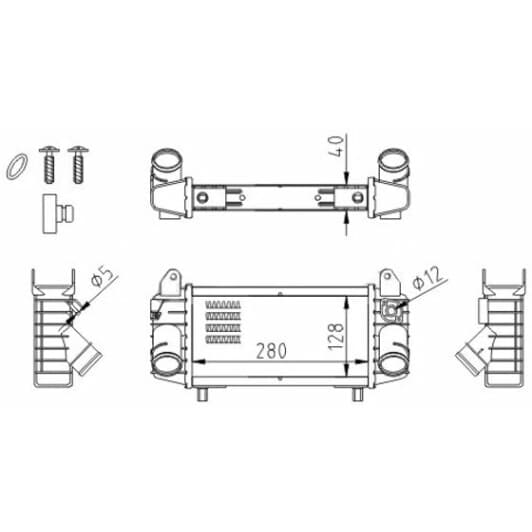 605577 Hart Интеркулер для Audi A2
